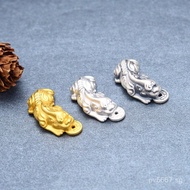 Materials Accessories Handmade Pure Silver Bracelet Spacer Beads DIY Hard S999Pixiu Accessories Mone