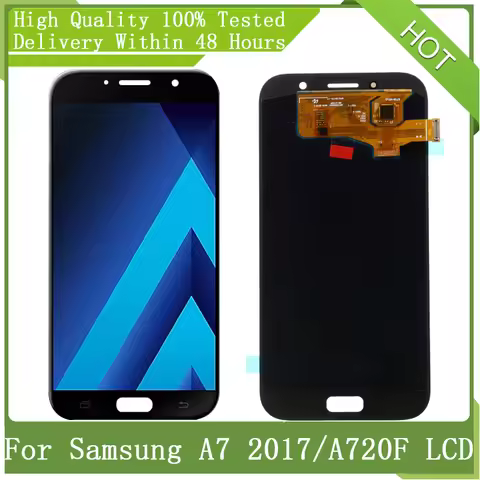 SUPER AMOLED 5.7" For SAMSUNG A7 2017 A720 A720F A720M A720Y LCD Display Touch Screen Digitizer Asse