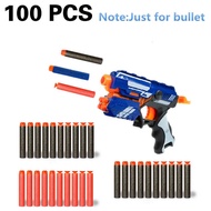 100pcs 7.2cm soft bullet airguns plastic military sucker warhead dart hollow hole head bullets darts