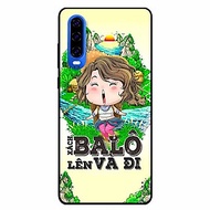 Ốp lưng in cho Huawei P30 Mẫu Xách Balo Lên Nữ