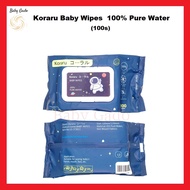 Koraru Premium Baby Wet Wipe Wipes for Hand, Mouth, Body Alcohol Free (100pc) Fiffy Pureen Anakku