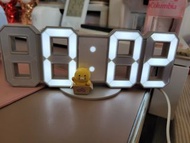 Kakao Friends Ryan&春植 LED 數字鐘 簡約 白色 燈 時鐘