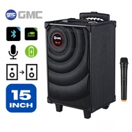 Speaker Bluetooth 15 Inch Plus Microphone Wireless Karaoke Frequency 20-20000Hz