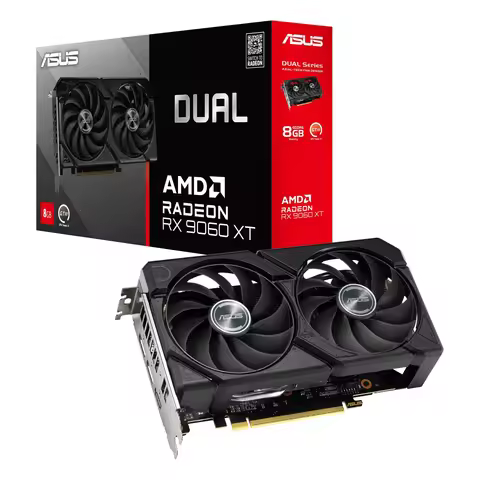 ASUS Dual Radeon RX 9060 XT 8GB GDDR6 HDMI/2 * DisplayPort PCi Ex 5.0 16x