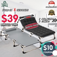 YAYU Foldable Bed Frame Foldable Sofa Bed Lightweight Adjustable Back Ultra-wide 75Cm Multi-function