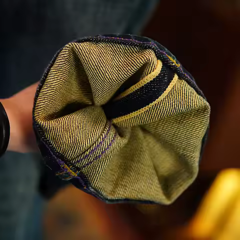 Heavyweight 22oz Selvedge Denim Jeans for Men - Loose Straight Leg Pure 100% Cotton American Retro C