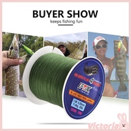 VIC Abrasion Resistant 4 Strands Braided Fishing Line Smaller Diameter Braided Line 8lb-35lb 4 Wire 