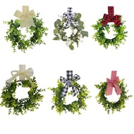 Christmas Ornaments Coarse Linen Ribbon Rattan Wreath Christmas Wreath diy Kitchen Cabinet Boxwood D