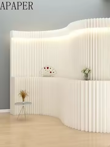 Screen partition shelf booth wall, paper wall partition, display stand, exhibition background foldin