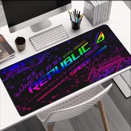 AS US ROG Mouse Pad แผ่นรองเมาส์สำหรับเล่นเกม เครื่องเกม แผ่นรองเมาส์ขนาดใหญ่ แผ่นรองเมาส์คอมพิวเตอร์ พรมปูพื้น XXL