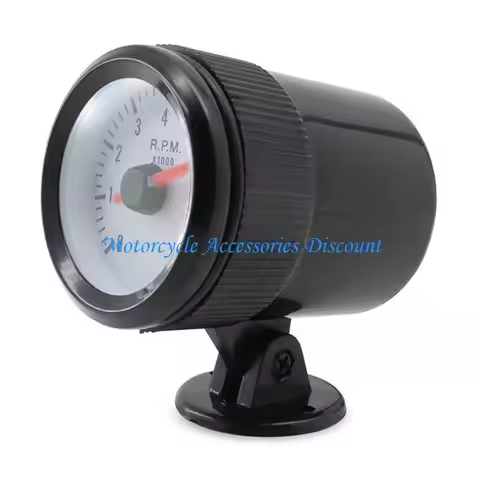 H7JD Automotive Tachometer Meter With Blue LED, 2 Inch 52mm, 0 to 8000RPM Scale Essential For 1-8 Cy