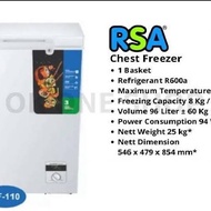 freezer RSA 100 Liter cf-110(box freezer)