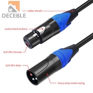 [Deceble.my] 50cm 1 XLR Female To 2 XLR Male XLR Y Splitter Cable XLR Female To Dual XLR Male Y Spli