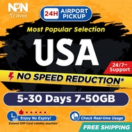 USA SIM Card Ultra 5-30Days 7-40GB 4G Data | Instant Airport Pickup | High Speed Travel Data USA SIM