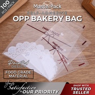 [100 PCS] OPP Self adhesive bag Bakery plastic bag Bread Candy Cookie Dried Fruit Handmade Items pac