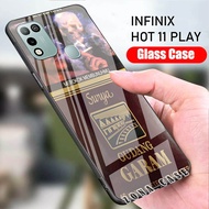 INFINIX HOT 11 PLAY - SoftCase Glass Kaca - [S18] - Pelindung Handphone Hp INFINIX HOT 11 PLAY- Casing Hp INFINIX HOT 11 PLAY - Case Hp INFINIX HOT 11 PLAY- Bisa Bayar Di Tempat - COD!!!