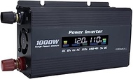 NALMAXO Power Inverter 1000W Modified Sine Wave Inverter Solar Car Inverter DC 12V to AC 110V Voltage Converter LED Display