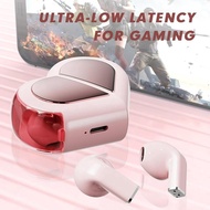 （With freebies）K520 Heart Bluetooth Earphones Waterproof HiFi Small Rotatable Deformable Wireless He