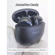 bluetooth earphone earpod Small Lightweight Wireless Bluetooth Headset Semi-In-Ear 5.2 Mobile Phone 
