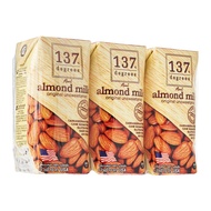 137 Degrees® Almond Milk Unsweetened   3 x 180ml