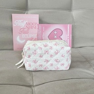 Mocorie - Proxie Puffy Coquette Pencil Case & Mini Makeup Pouch Puffy Ribbon Bow Pouch & Pencil Case
