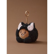 BT21 BABY MORE FLUFFY PLUSH KEYRING-Cat SHOOKY