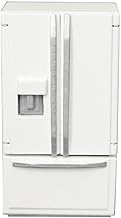 EatingBiting 1:12 Scale 1/12 Mini Furniture minihouse Kitchen White Refrigerator Fridge with 2 Doors Furniture Accessories Wooden Refrigerator Fridge Freezer