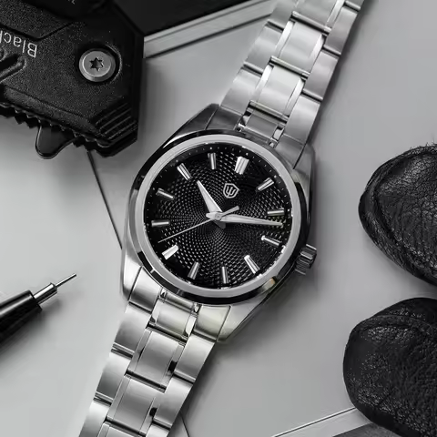 Watchdives WD0003G 38mm VH31 Sweep Quartz Watch Sapphire Crystal BGW9 Luminous Stainless Steel 100m