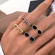 DIY Sunglasses Interfinger Open Ring Adjust for Women Girl Ins New Adjust