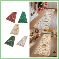 [Toolroom] Long Christmas Rug, Indoor Rug, Crystal Velvet Rug, Non-Slip Gift Rug, Washable, Soft, Su