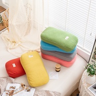 Korean Style Bread Pillow Cotton Stone Washed Full Buckwheat Hull Pillow Inner Pure Cotton Quilting Buckwheat Husk Pillo