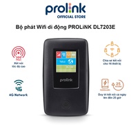 Bộ phát Wifi di động PROLiNK DL7203E dùng SIM 4G LTE 150Mbps pin 6000mAH lên tới 25h TFT 1.44" cổng