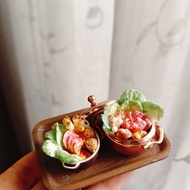 火鍋 壽喜燒 養生 蔬菜 蚵仔 海鮮 袖珍 手作 迷你 食玩 微型