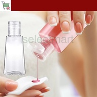 SM  30/60ML Trapezoidal Empty Hand Sanitizer Bottles/ Refillable Plastic Container Transparent Gel B