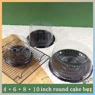 4 inch 6 inch 7 inch 8 inch round mousse cake box transparent baking pastry box packaging blister bo