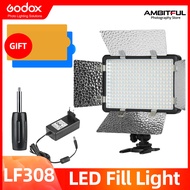 Godox LED 308W II 5600K White LED Remote Control Professional Video Studio Light + AC Adapter hot selling