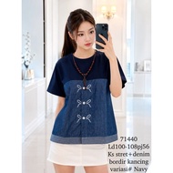 71440 Ks Comb Denim blouse Hanaa Hana blouse t-shirt
