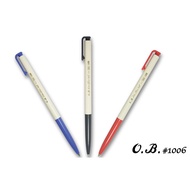 O.B Automatic Ballpoint Pen 0.3mm-Blue/Black/Red