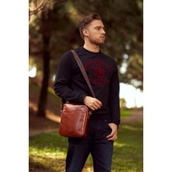 Santa Barbara Polo & Racquet Club Men Oil-tanned Leather Chest Bag 0961018-031