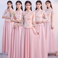 bridesmaid dress plus size bridesmaid dress Long Chinese Style Girlfriends Group Sister Dress Brides