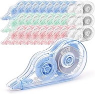 JEFURE 30 Pcs Colorful Core Correction Tape, 39.37 Ft White Wrong Out Tear-Resistant Bulk, Instant C