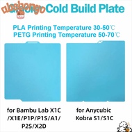 ABEBONGONY 1PCS Cold Build Plate, Double-Sided 264x276mm Glacier Build Plate, 257x257mm  Printer Bui