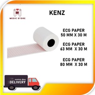 [SHIP TODAY] ECG Paper KENZ 50mm x 30M / 63mm x 30M / 80mm x 30M ECG Machine
