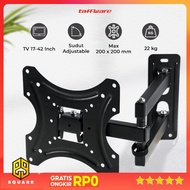 Taffware 17-42 Inch Wall-Mounted TV Bracket VESA200x200 Rotate 90 Tilt 15 - X-200 Original 99 Square
