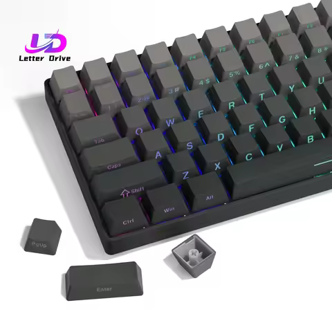 135 Key Polar Day PBT Double Shot Side Print Shine Through Backlit keycaps For MX Mechanical Keyboar