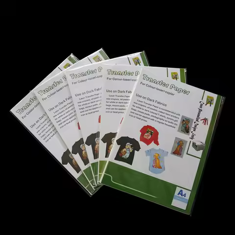 Laser Heat Transfer Printing Paper for Dark & Light fabrics A4 Size Thermal Transfer Paper With Lase