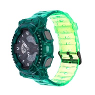 TPU ยาง Bezel + สำหรับ G-SHOCK GA-100 GA-110 GA-120 GD-100 GD-110 GD-120 GLS-100 GAX-100 GA-140สไตล์