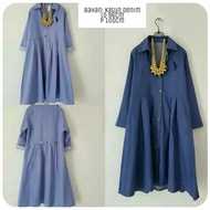 DRES DENIM MIDI DRESS POLO DENIM KODE 1281