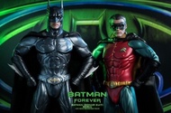 100%全新膠袋未開 hottoys batman  & Robin forever mms593 mms594  set 2盒