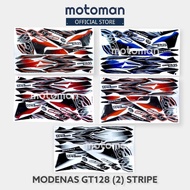 MODENAS GT128 (2) Sticker Full Body Cover Stripe Kriss GT 128